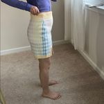 Plaid Pastel cardigan & skirt set. M/L Blue Size M Photo 15