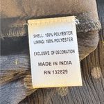 Lovers + Friends  Black Gold Metallic Polka Dot Sheer Whisper Top Sz S💚 Photo 8