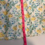 Bloomingdale's NWT‎ Yellow/Green Floral Puff Sleeve Dress White Size M Photo 7