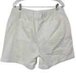 Gloria Vanderbilt NEW High Waisted Utility Shorts XXL White Elastic Waist Photo 3