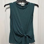 Thyme + Honey  Sleeveless Tie Front Top, Sz S Photo 0