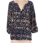 Tibi  snakeskin blouse tan black purple blue size 4 Photo 0