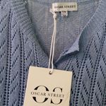 Verge Girl Button-Front Blue Knit Top Photo 3