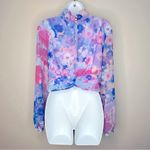 ZARA  Floral Draped Top Size L NWT Photo 2