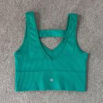 green ribbed tank top cut out back Photo 1