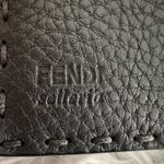 Fendi New Selleria Grey Leather Compact Wallet Photo 10