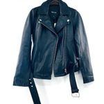 Madewell NEW Motorcycle Biker Jacket Women Ultimate Black Soft Leather XS Grunge Photo 7