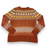 Savanna Jane Geometric Crewneck Sweater Sz Medium Photo 4