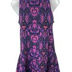 Free People Amelia Purple Wool Aztec Knit Sleeveless Mock Neck Mini Tank Dress S Photo 0