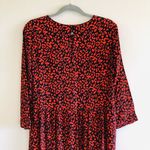 ZARA  Red & Black Animal Print Dress - S Photo 9