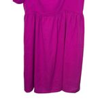 Sugar Lips Sugar+Lips Women's Dress Sweetheart Neck Puff‎ Sleeve Mini A-Line Magenta XL NWT Photo 3