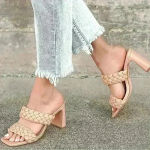 Lulus Lulu’s Louella Light Nude High Heel Sandals Size 8 Photo 0