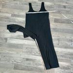 Marine layer  Lux Rib Jumpsuit Washed Black, Wide Leg, Sleeveless S29 Photo 2