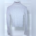 ZARA  KNIT Women’s Long Sleeve Cable Knit Turtleneck Sweater Photo 2
