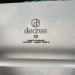 Decree  fitted crop top sleeveless floral black workout keyhole high neck xs Photo 3