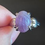 Purple amethyst gemstone S925 silver ring size 8.5 Photo 4