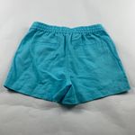 J.Crew Bright Turquoise Linen Blend Pull On Shorts XS Photo 1