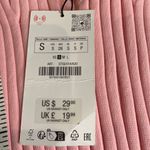 ZARA  Pink Ribbed Knit Crop Top Photo 3