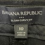 Banana Republic Sloan Curvy Fit Black Straight Leg High Waist Trousers Pants 10 Photo 3