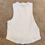 Aerie  White Tank Ribbed Photo 0