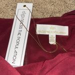 Dress the Population Dress The Population Carmen Long Sleeve Trumpet Maxi Gown Dress Burgundy XS Photo 10