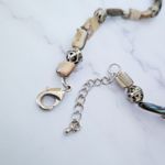 Abalone, Shell & Silver Tone Necklace 16.5" Photo 4