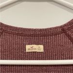 Hollister  Mauve Waffle Knit Long Sleeve Shirt Photo 2