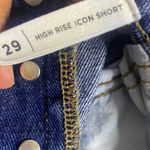 PacSun  shorts high rise icon denim blue jean cotton shorts Sz 29 Photo 1