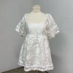 Baevely puff sleeve coquette cottagecore babydoll dress White Size L Photo 2