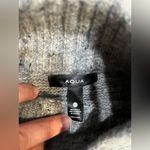 AQUA NWOT  Gray Mock Neck Sweater Dress - 100% Exclusive Photo 5
