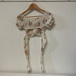 Madden NYC Floral Wrap Around Top. Gently used smoke free home Pink Size XS Photo 11