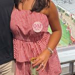 Mabel Mable Red Gingham Matching Set Photo 1