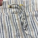 Ellen Tracy Women's  White Striped Linen Pants Boho Anthro Size XL EUC #4046 Photo 2