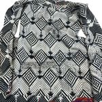 Chico's Embroidered Mixed Media Patchwork Open Front Collared Cotton Silk Vest Photo 8