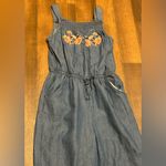 Joie  Blue Embroidered Denim Photo 10