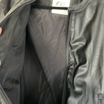 ZARA EUC  Faux Leather Black Perforated Jacket sz XL Photo 2