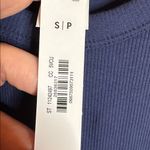 PINK - Victoria's Secret NWT  Navy Blue Ribbed Tank Bra Top Size Small Photo 4