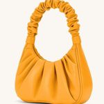 JW Pei Candied Orange Gabbi Ruched Hobo Handbag Shoulder Bag Purse Tote Photo 3