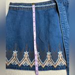 Free People Blue Cream Wrap Mini Skirt Photo 10