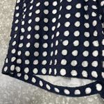 Crown & Ivy Navy Blue & White Embroidered Circles Shorts - Size 6 - 5" Inseam Photo 2
