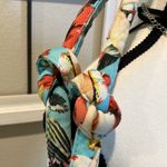 Beach bag with 40 cover girls swimsuit covers little coin purse attached Blue Photo 2