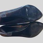 Nine West Womens Black Leather Upper Pumps Wedge Heel Shoes Size 8 Photo 7