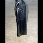 Coach Vintage  #9806 "Lindsay Bag" Black Leather‎ Crossbody W Strap Damage Photo 7