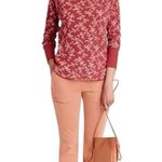 Knox Rose NEW  Burgundy Red Print Long Sleeve Thermal Shirt Top size XXL Photo 2