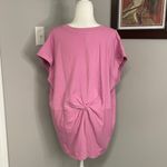 Athleta  Outbound V-Neck Rose T-Shirt 1X NWT Cap sleeve athleisure loungewear Photo 2