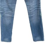 AG Adriano Goldschmied AG SZ 29R Stilt Jeans Cigarette Leg Embroidered Low-Rise Pockets Light Wash Blue Photo 4