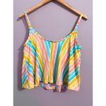 Matilda Jane Striped Swin Tank Top Women's Colorful Summer Beach Vacation Size S Photo 2