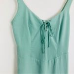 Abercrombie & Fitch  pale green slit front corset seamed midi dress. XS Photo 3