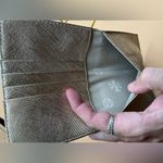 Tory Burch A Very Beautiful Gold Leather ID Card Mini Wallet Passport Holder Photo 3