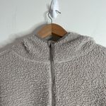 Old Navy Cozy Teddy Sherpa 1/2 Zip Moon Door (Cream/Tan) Tunic Hoodie size XL Photo 5